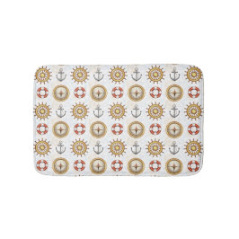 tapetes de banho de padrão náutico