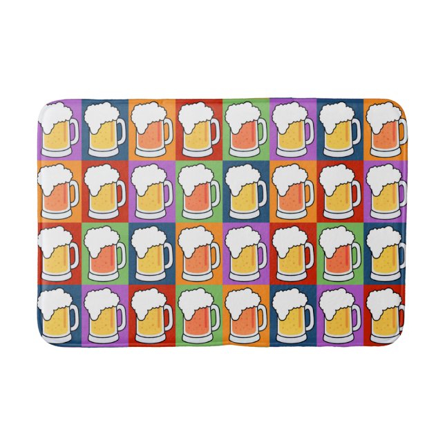 tapetes de banho de Pop de arte de CERVEJA (Frente)