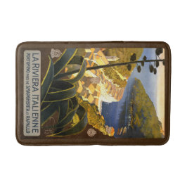 tapetes de banho de Poster de Viagens vintage da R