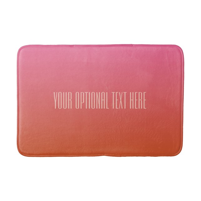 tapetes de banho de texto personalizados com gradi (Frente)