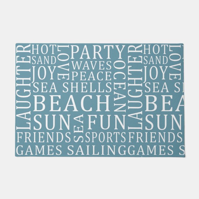 tapetes de porta da Câmara de Praia Personalizada (Frente)