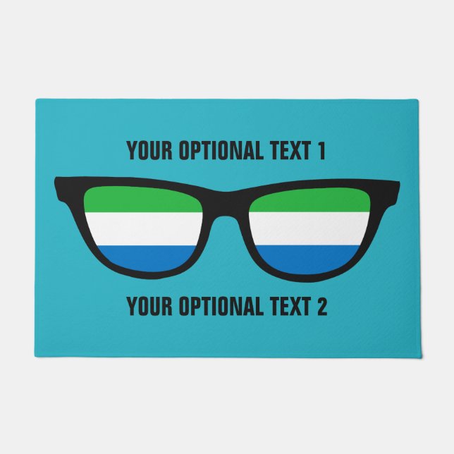 tapetes de porta personalizados do Sierra Leone Sh (Frente)