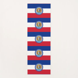 Tapetes de Yoga Patrióticos com a bandeira do Miss