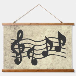 Tapisserie murale cadre en bois - Hanging Harmony