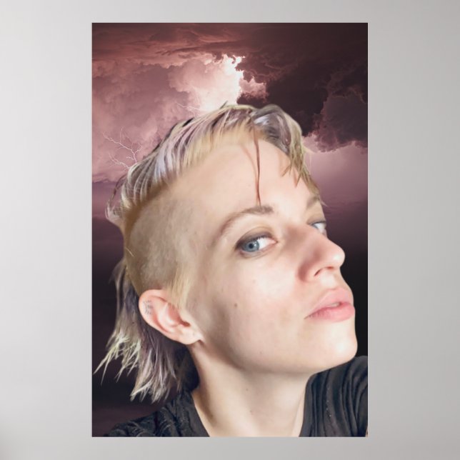 Tara Shannon Nuvens Rosa Tempestade Poster (Frente)