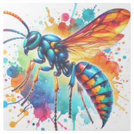 Tarantula Hawk Wasp IREF456 - Watercolor