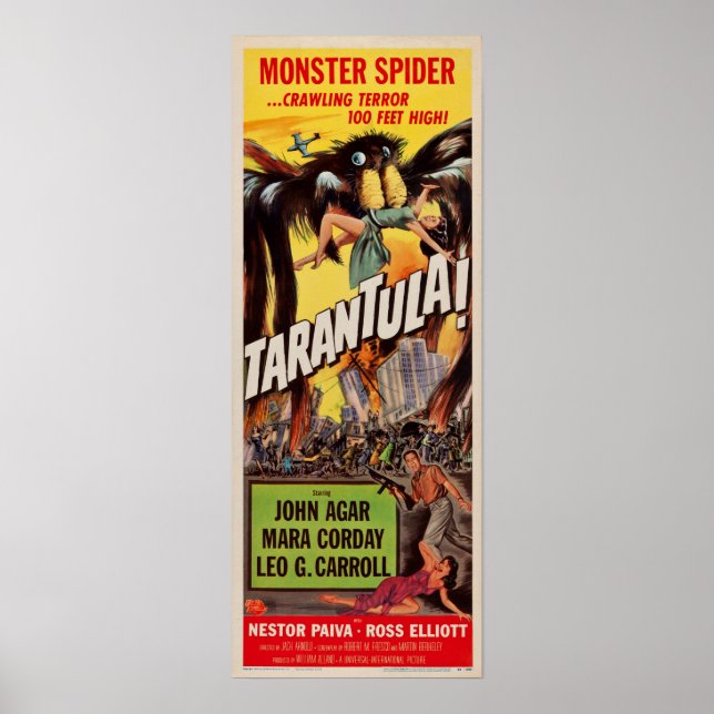 Tarantula! Monster Spider Earth Retro Movie Poster (Frente)