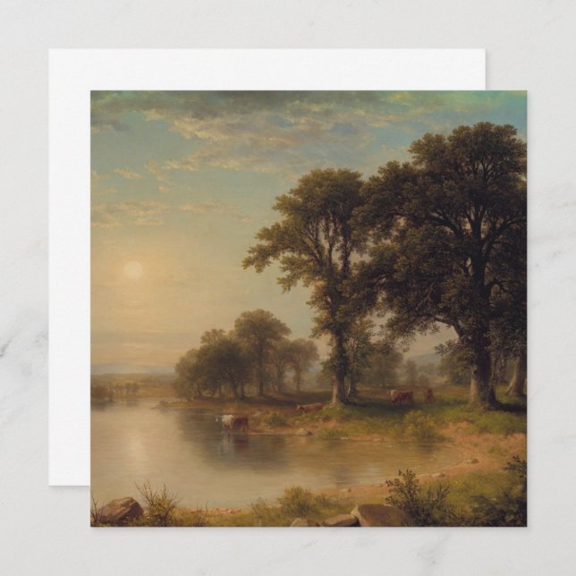 Tarde de Verão (1865) - cartão plano (Frente/Verso)
