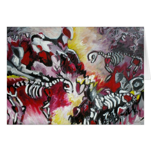 Tarde do dia de cão - cartão (Frente Horizontal)