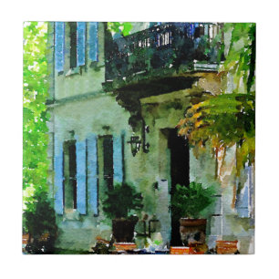 Tarde no café francês