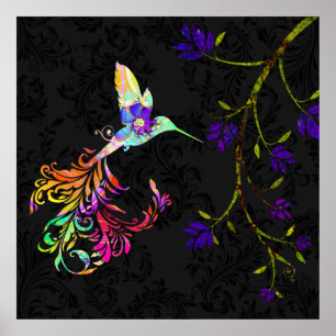Tarde psicadélico, um impressão do colibri