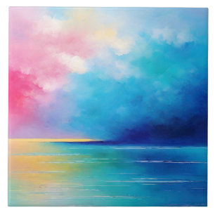 "Tarfarran" Paisagem Rosa e Azul