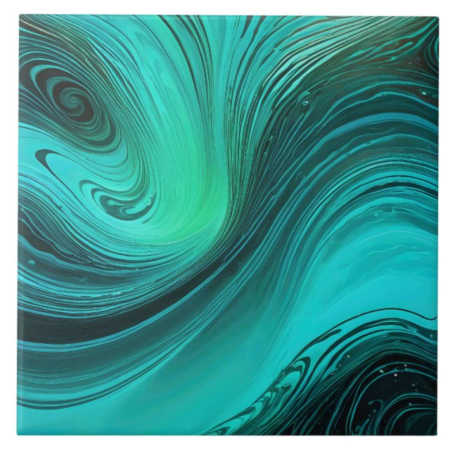 "Tarifa" Blue Swirls Ondas (Frente)