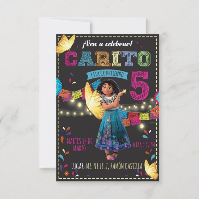 Tarjeta plana (Frente)