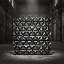 Tarnished Steel Industrial Geometric #18 ID1227