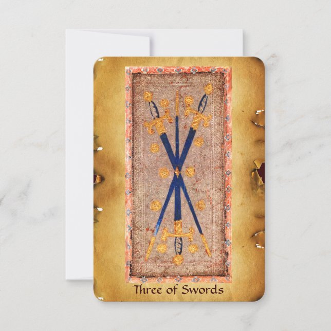 TARORES ANTIQUOS DE RENAISSÂNCIA / Três espadas (Frente)