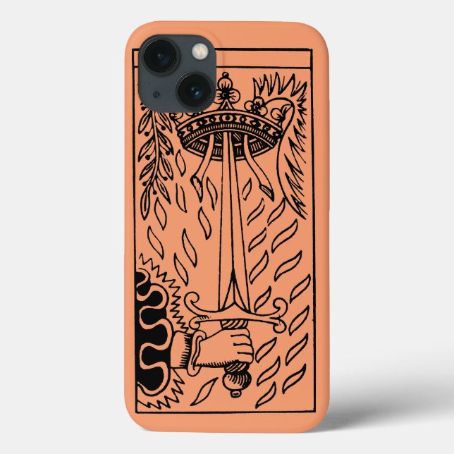 Tarot Card: Ace Of Swords (Verso)