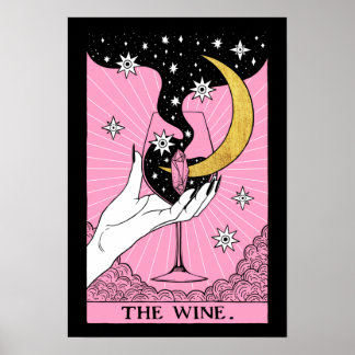 Tarot card the Wine Poster
