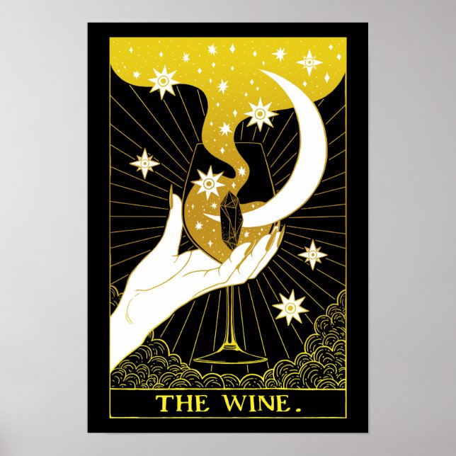 Tarot card the Wine Poster (Frente)