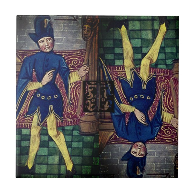 Tarot Fool Major Arcana de cabeça para baixo T ini (Frente)