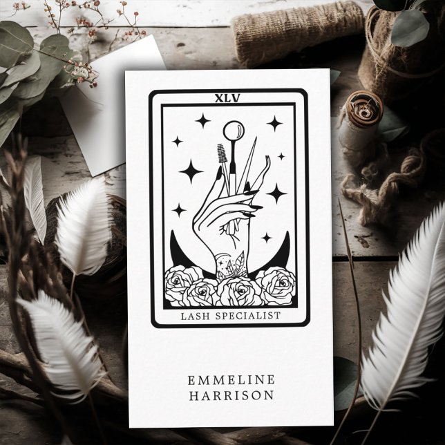 Tarot Lash Specialist Cartão de visita (Criador carregado)