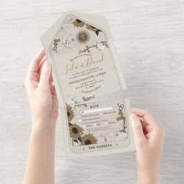 Tarot Wedding & RSVP Sun Moon Alinhado Convidar