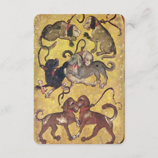 Tarots Anticos/Cartões de Corte Alemães/ Sete de C (Frente)