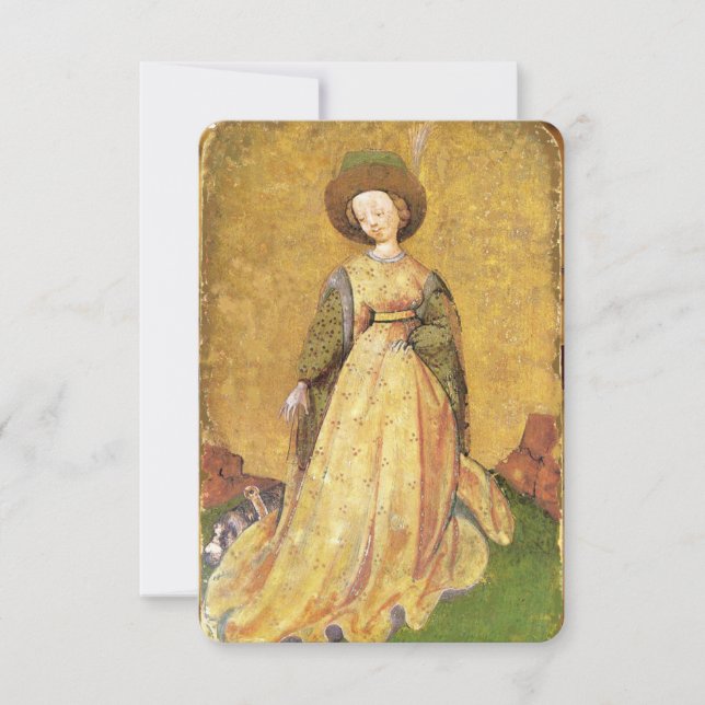 Tarots Anticos/Cartões de Tribunal Alemão/Mães de  (Frente)