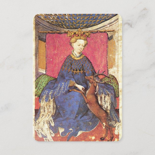 Tarots Anticos/Cartões de Tribunal Alemão/Rainha d (Frente)