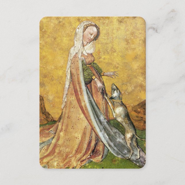 Tarots Anticos/Cartões de Tribunal Alemão/ Senhora (Frente)