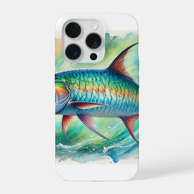 Tarpon fish 051024AREF147 - Watercolor (Verso)