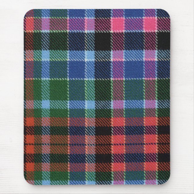 Tartan antigo vermelho Mousepad de Gordon (Frente)