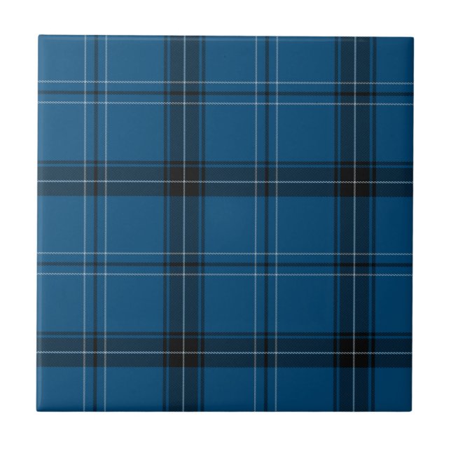 Tartan Azul Escocês Ramsay (Frente)
