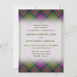 Tartan Beauty Clan Carnegie Xadrez escocesa