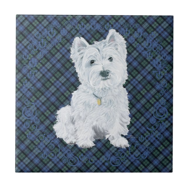 Tartan Black Watch Westie (Frente)