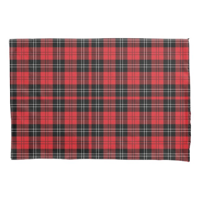 Tartan Buffalo Xadrez Vermelho Negro Branco Trendê (Frente)