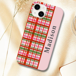 Tartan de Natal Escocês Vermelho e Verde