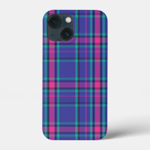 Tartan de Xadrez rosa-quente e roxo