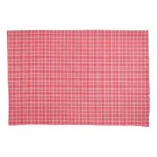 Tartan de xadrez vermelho retrorado: padrão sem co