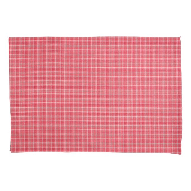 Tartan de xadrez vermelho retrorado: padrão sem co (Frente)