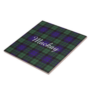 Tartan do Scottish da xadrez do clã de Mackay