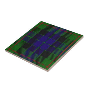 Tartan escocês das expressões de Gunn do clã