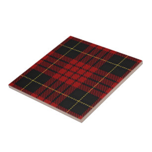 Tartan escocês do vermelho das expressões de