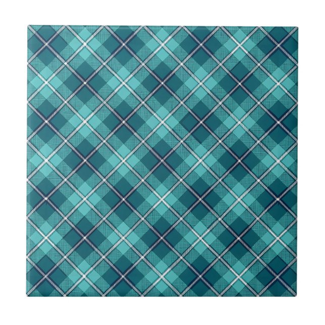 Tartan Plaid Ceramic Tile (Frente)
