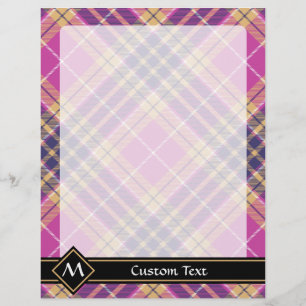 Tartan rosa, Dourado e azul