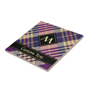Tartan roxo, Dourado e azul