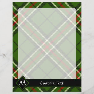 Tartan Verde, Preto, Vermelho e Branco