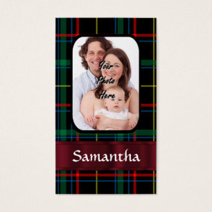 Tartan vermelho e verde