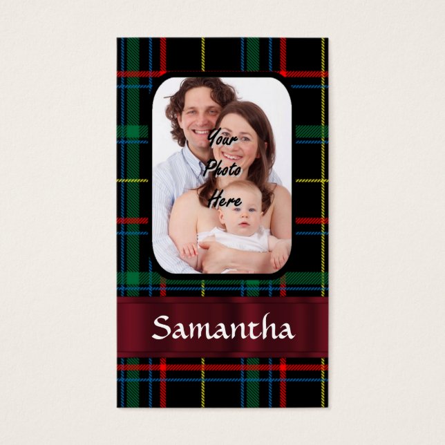 Tartan vermelho e verde (Frente)