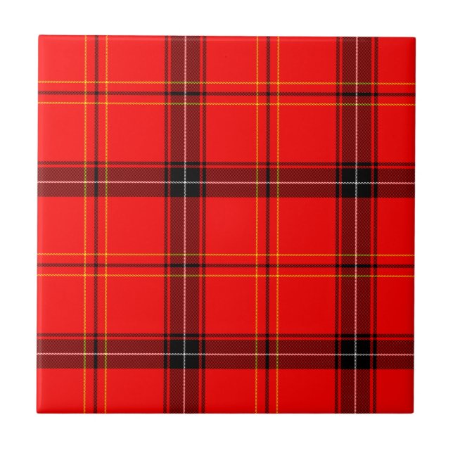 Tartan Vermelho Escocês (Frente)
